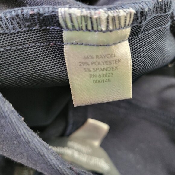 CJ Banks Women Pants 1X Plus Capri Pull On Blue Comfy Signature Slimming CAP20E - Picture 9 of 9